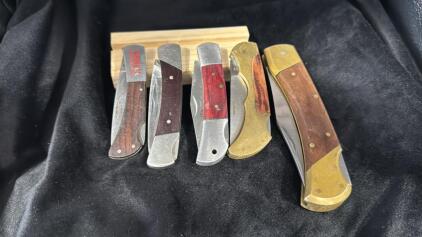 (5) Folding Locking Knives