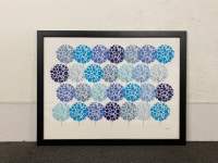 Large Wall Art “Blue Trees”