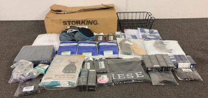 BRAND NEW PRODUCTS!! Including (1) Storking Pull Out Cabinet Organizer Basket, (3) Bags Of Therabatg Professional Paraffin Wax, (1) Kids Bull Rush Protection, And So Much More!!!