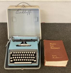 VINTAGE REMMINGTON Travel-Riter, Black&rsquo;s Law Dictionary