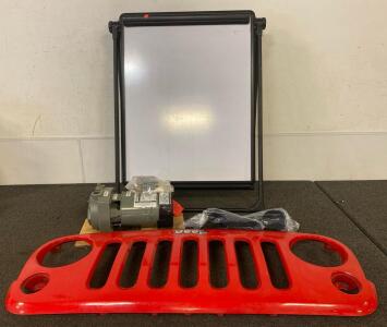 STAR Water Systems Pump, Jeep Front Grill, White Board with Stand.