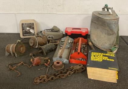 Variety of VINTAGE Parts, Tools, Nostalgic Manuals, AND MORE.
