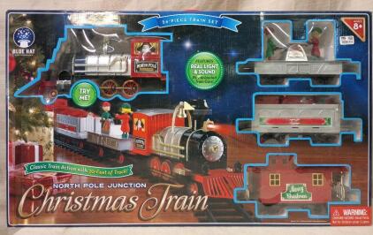 34 Piece North Pole Junction Christmas Train