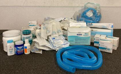 Medical Supplies Including, Dressing Retention Tape, Inner Cannula XLT, Suction Catheters, Oxygen Tubing And More