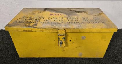 Yellow Metal Box 10.5" x 22.5" x 10"