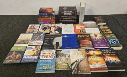 Collection Of Novles/Self-Help/Religious Books & (6) Work-Out DVDs