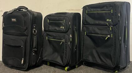 (3) Luggage Bags &mdash; iFly Suicase Set & Protocol Suitcase