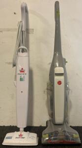 Hoover FloorMate Deluxe Hard Floor Cleaner & Bissell PowerFresh Steam Mop