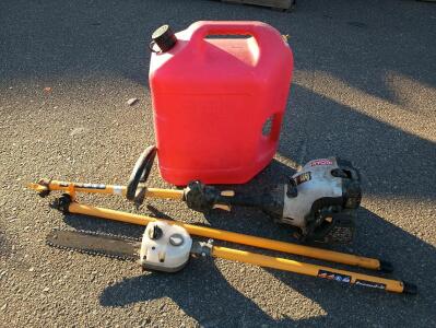 Ryobi Start Plus SS30 Expand-It Gas Powered Pruning Saw, 6 Gallon Plastic Fuel Container