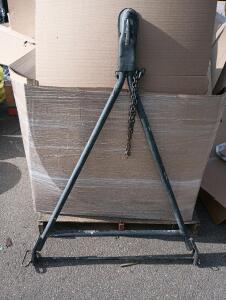 Metal Towbar With Safety Chain, 36 1/2" Wide 52 1/2" Long Excellent Condition And No Rust