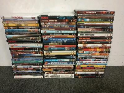 Over 700 DVD Movies Ranging From Drama, Suspense, Documentaries, Concerts, Comedy, There Are Also VHS Tapes of Mostly Children's Movies