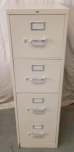 HON 4-Drawer Vertical File Cabinet 49"x15"x25"