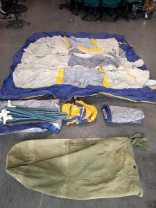 6 Person Camping Tent With Hardware And Cover And Carrying Case And [2] Tarps 10'x8'