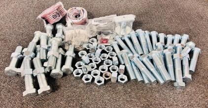 Hardware Components Including Heavy Duty ATC Bolts and Fasteners, Under Door Draft Blockers, Lawnmower Blade Adapter and More
