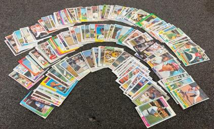 A Variety Of Major League Baseball Cards Including Tim McCarver, Jim Palmer, Ken Brett, And More