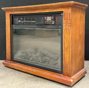 Comfort Glow Mobile Quartz Electric Fireplace
