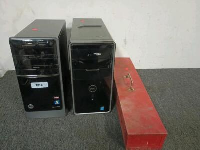 HP Pavilion Desktop PC AMD Quad-Core A6-3600 Accelerated Processor, 6 GB DDR3 System Memory, 750 GB Hard Drive, SuperMulti DVD Burner, Genuine Windows 7 Home Premium, Dell Inspiron Desktop PC Intel Core, 13" Wide Tool Box