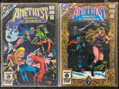 Vinatge-In Sealed Plastic (2) DC Amethyst Comics