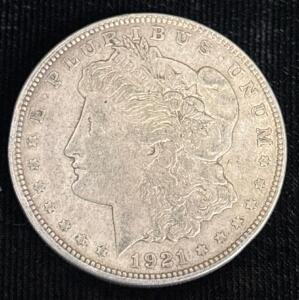 1921-D Morgan Silver Dollar Coin