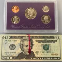 United State Mint Proof Set Including 20$ Star Note