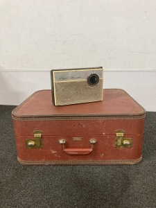 Suitcase and radio