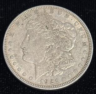 1921-D Morgan Silver Dollar Coin