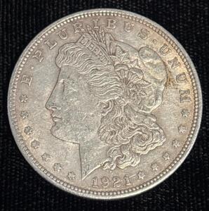 1921 Morgan Silver Dollar Coin