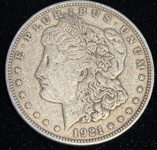 1921 Morgan Silver Dollar Coin