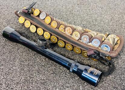 (24) Rnds Of Mixed 12 Ga. Ammo and All-Pro 3x32 Coated Optics Scope
