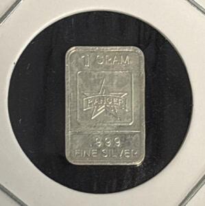 &ldquo;Ranger&rdquo; 1G .999 Fine Silver Bar