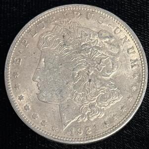 1921 Morgan Silver Dollar Coin
