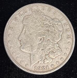 1921-D Morgan Silver Dollar Coin