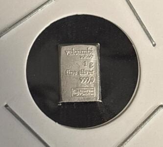 Valcambi Suisse 1G .999 Fine Silver Bar