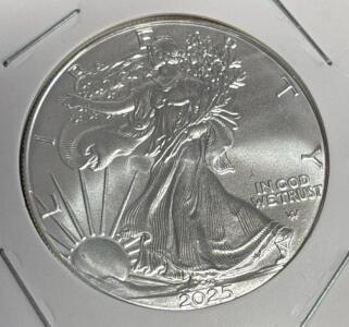 2025 American Silver Eagle &ldquo;Walking Liberty&rdquo; coin