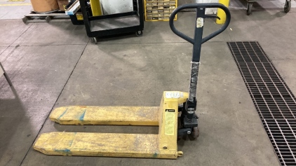 Yellow Vestil 10,000lb Capacity Thick Fork Pallet Jack