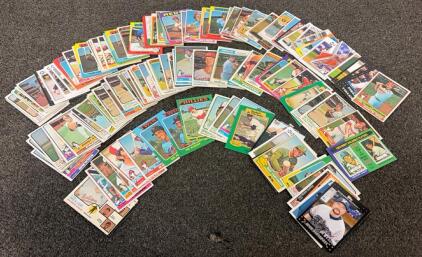 Variety Of Major League Baseball Cards Including Jerry Hairston, Scott Linebrink, Clay Carroll, And More