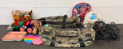 (2) Yes4All Workout Sandbags, (1) Marvel Kids Backpack, (5) Kids Plastic Plates, And So Much More!!