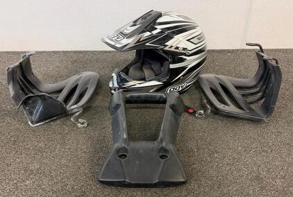 (1) AGV RC-5 Pro Motorcross Helmet, (2) Foot Rests For An ATV, And More