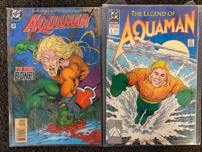 Vintage-In Sealed Plastic (2) DC Aquaman Comics