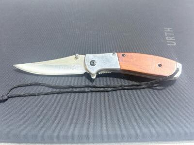 Fox DA70 Folding Knife with Wood Handle