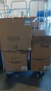 Purolator Air Handler Dimensions: (1) 16x25x2, (1) 20x20x2, (1) 24x24x2 inches, Quantity: 12 per box