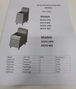 Gas Fryer DCF5-LPG