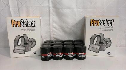 (6) NAPA ProSelect Cabin Air Filter 224160 (12) Mighty Auto Parts Engine Guard M48 Oil Filter