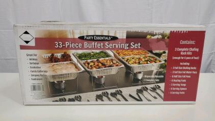 Party Essentials 33-Piece Buffet Serving Set