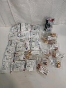 Assorted Tacoma Crew Brass Elbow Fitting (1) Equus 7268 2" Electrical Voltmeter Guage