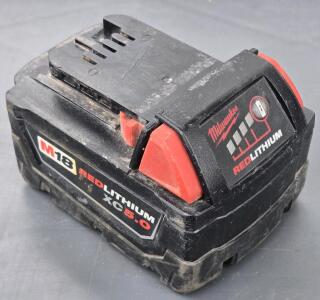 (1) Milwaukee M18 RedLithium High Output XC5.0 Battery