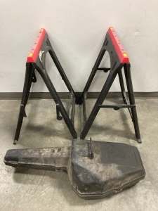 Husqvarna Chainsaw Case And 2 Portable SawHorse