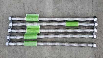 (5) 1 Inch FIP x 1 Inch Quick-Connect x 24 Inch Flex Connector