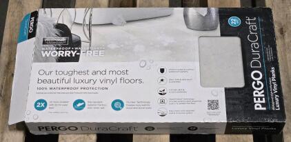 Box of [10 Pcs] Pergo DuraCraft Waterproof Luxury Vinyl Planks - 12" x 24"