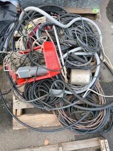 Pallet Of Assorted Wires And Hoses